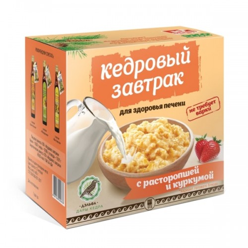 Купить Завтрак кедровый для здоровья печени с расторопшей и куркумой  г. Орехово-Зуево  