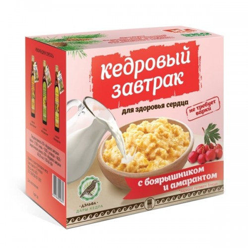 Завтрак кедровый для здоровья сердца с боярышником и амарантом  г. Орехово-Зуево  